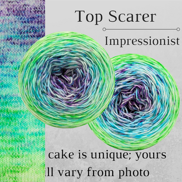 Knitcircus Yarns: Top Scarer Impressionist Gradient, dyed to order yarn