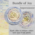 Knitcircus Yarns: Bundle of Joy Impressionist Gradient, dyed to order yarn