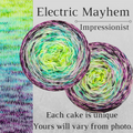 Knitcircus Yarns: Electric Mayhem Impressionist Gradient, dyed to order yarn