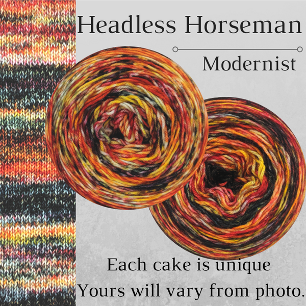 Knitcircus Yarns: Headless Horseman Modernist, dyed to order yarn