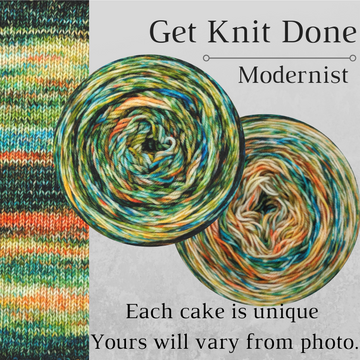 Knitcircus Yarns: Get Knit Done Modernist, dyed to order yarn