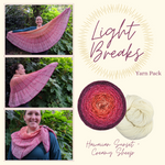 Light Breaks Shawl Yarn Pack, pattern not included, ready to ship