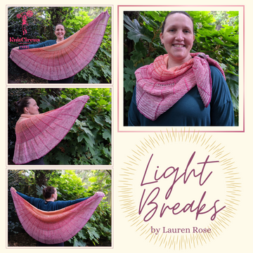 Light Breaks Shawl Yarn Pack, pattern not included, dyed to order