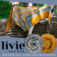 Livie Shawl Yarn Pack, pattern not included, ready to ship