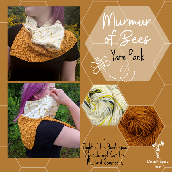 Murmur of Bees Cowl Yarn Pack, pattern not included, ready to ship