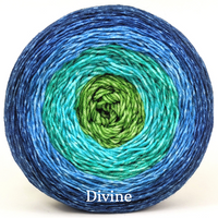 Knitcircus Yarns: Dive Right In Monster 300g Panoramic Gradient, dyed to order yarn