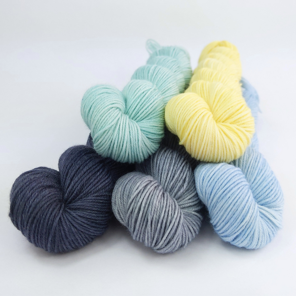 Knitcircus Yarns: Go with the Floe Skein Bundle, various bases and sizes, dyed to order