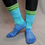 Knitcircus Yarns: Dive Right In Panoramic Gradient Matching Socks Set (medium), Greatest of Ease, ready to ship yarn