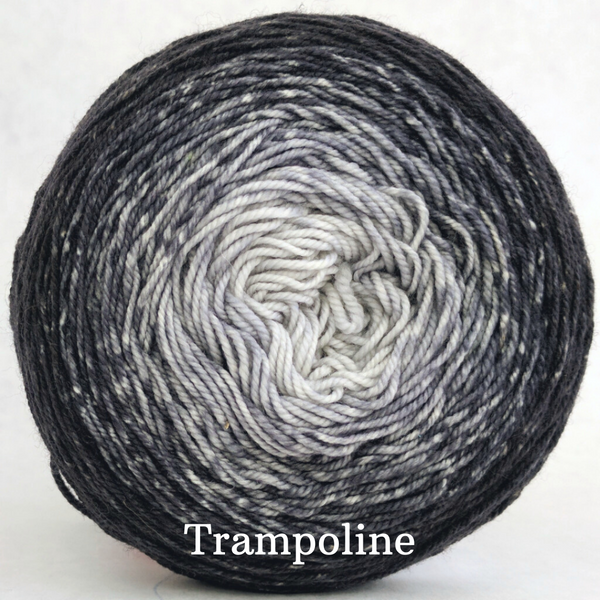 Knitcircus Yarns: Shades of Gray Chromatic Gradient, dyed to order yarn