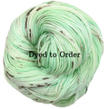 Knitcircus Yarns: Mint Chocolate Chip Speckled Handpaint Skeins, dyed to order yarn