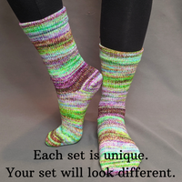 Knitcircus Yarns: Electric Mayhem Modernist Matching Socks Set (large), Greatest of Ease, choose your cakes, ready to ship yarn