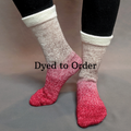Knitcircus Yarns: Old Saint Nick Panoramic Gradient Matching Socks Set, dyed to order yarn