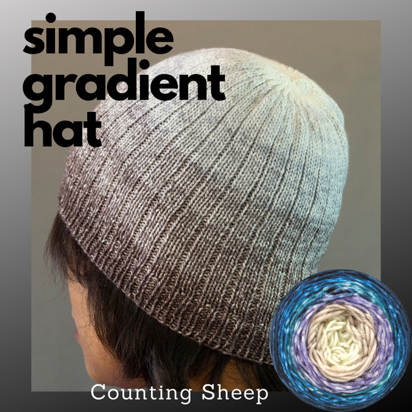 Simple Gradient Hat Yarn Pack, pattern not included, dyed to order