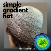 Simple Gradient Hat Yarn Pack, pattern not included, ready to ship