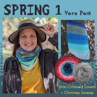 Spring 1 Cowl Yarn Pack, pattern not included, dyed to order