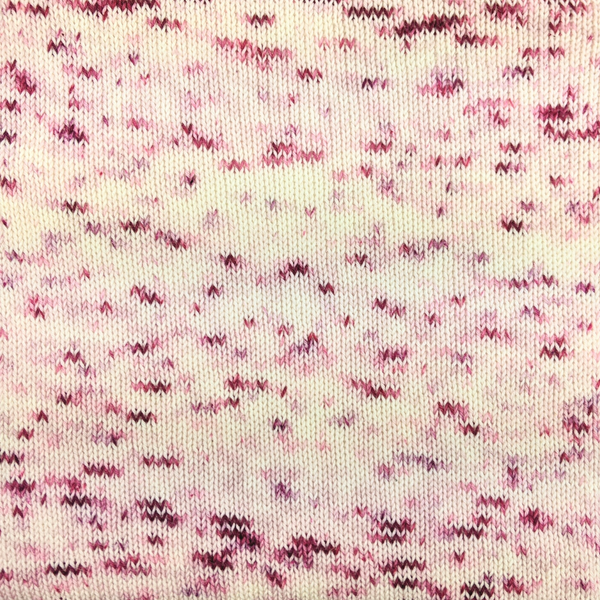 Knitcircus Yarns: Strawberries and Cream 100g Speckled Handpaint skein, Breathtaking BFL, ready to ship yarn