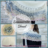 Summertide Shawl Yarn Pack, pattern not included, ready to ship