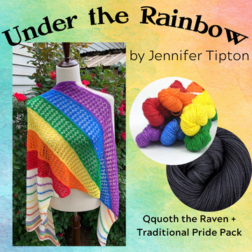 Under the Rainbow Yarn Pack, pattern not included, dyed to order