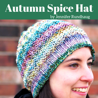 Pattern - Digital Download of Autumn Spice Hat by The Driftless Knitter