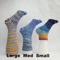 Knitcircus Yarns: Christopher Robin Panoramic Gradient Matching Socks Set (medium), Greatest of Ease, ready to ship yarn
