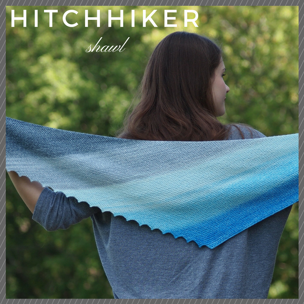 Hitchhiker Shawl Yarn Pack, pattern not included, dyed to order