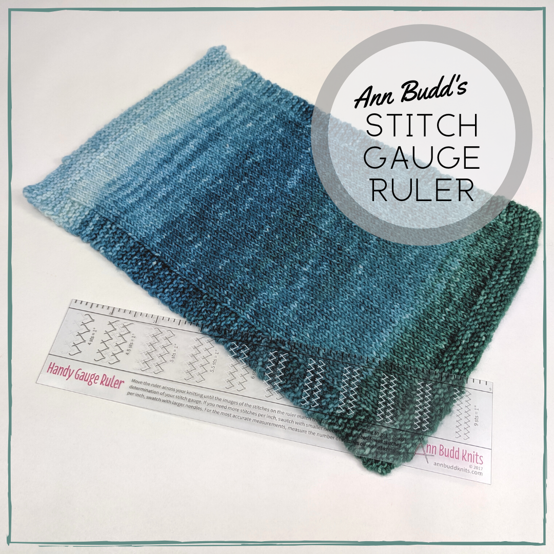 Ann Budd Knits Stitch Gauge Ruler, ready to ship, Best Seller