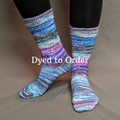 Knitcircus Yarns: Night of a Thousand Stars Modernist Matching Socks Set, dyed to order yarn