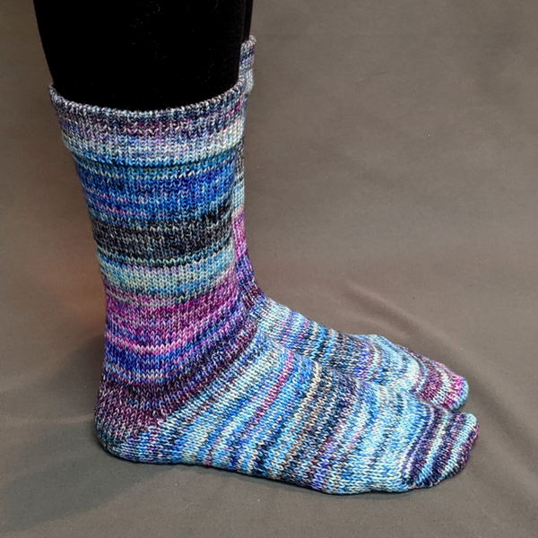 Knitcircus Yarns: Night of a Thousand Stars Modernist Matching Socks Set, dyed to order yarn