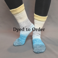 Knitcircus Yarns: Sea of Tranquility Panoramic Gradient Matching Socks Set, dyed to order yarn