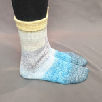 Knitcircus Yarns: Sea of Tranquility Panoramic Gradient Matching Socks Set, dyed to order yarn