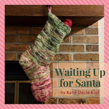 Waiting Up For Santa Stocking Yarn Pack, pattern not included, ready to ship